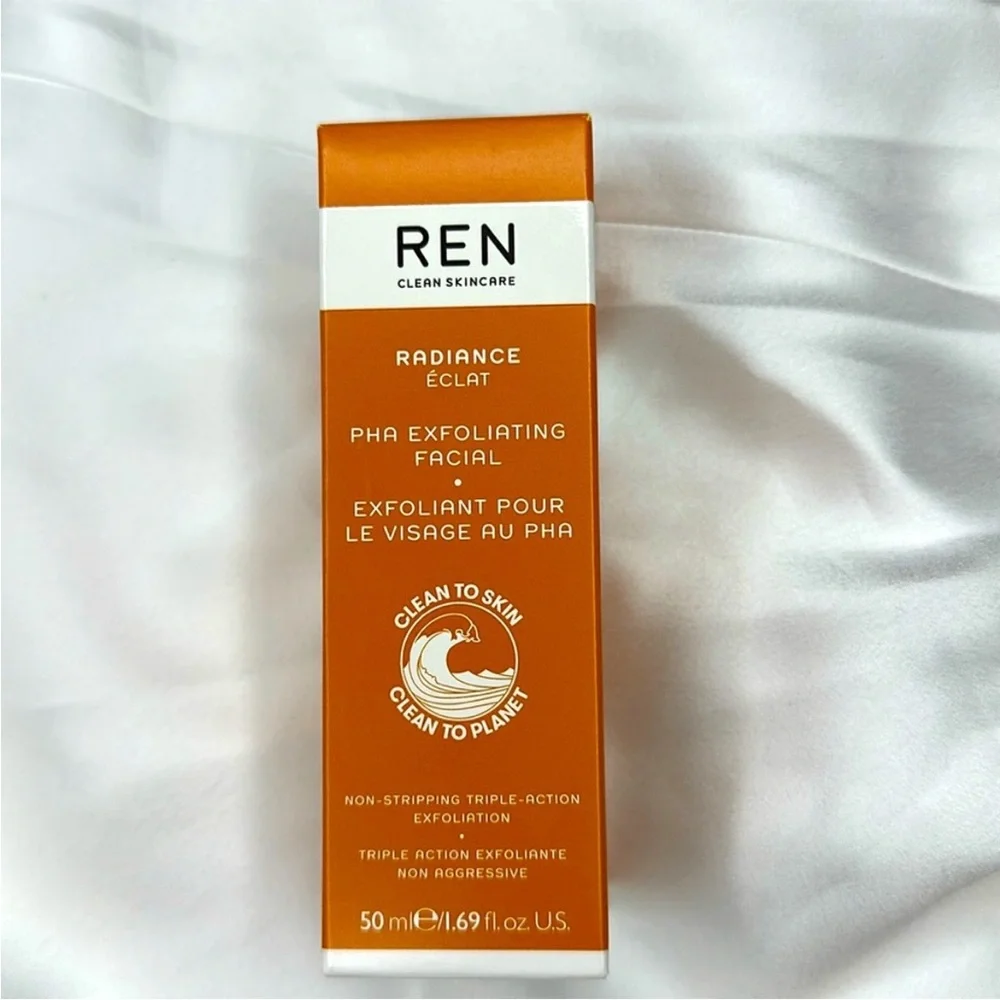 Ren Clean Skin RADIANCE PHA EXFOLIATING FACIAL NIB Brand New